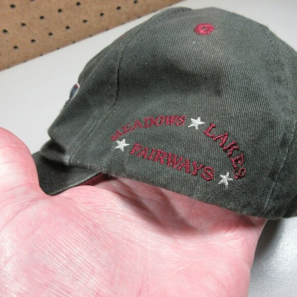 K-Products mens dark gray Lake Forest strapback hat USA NWT - Picture 3 of 6